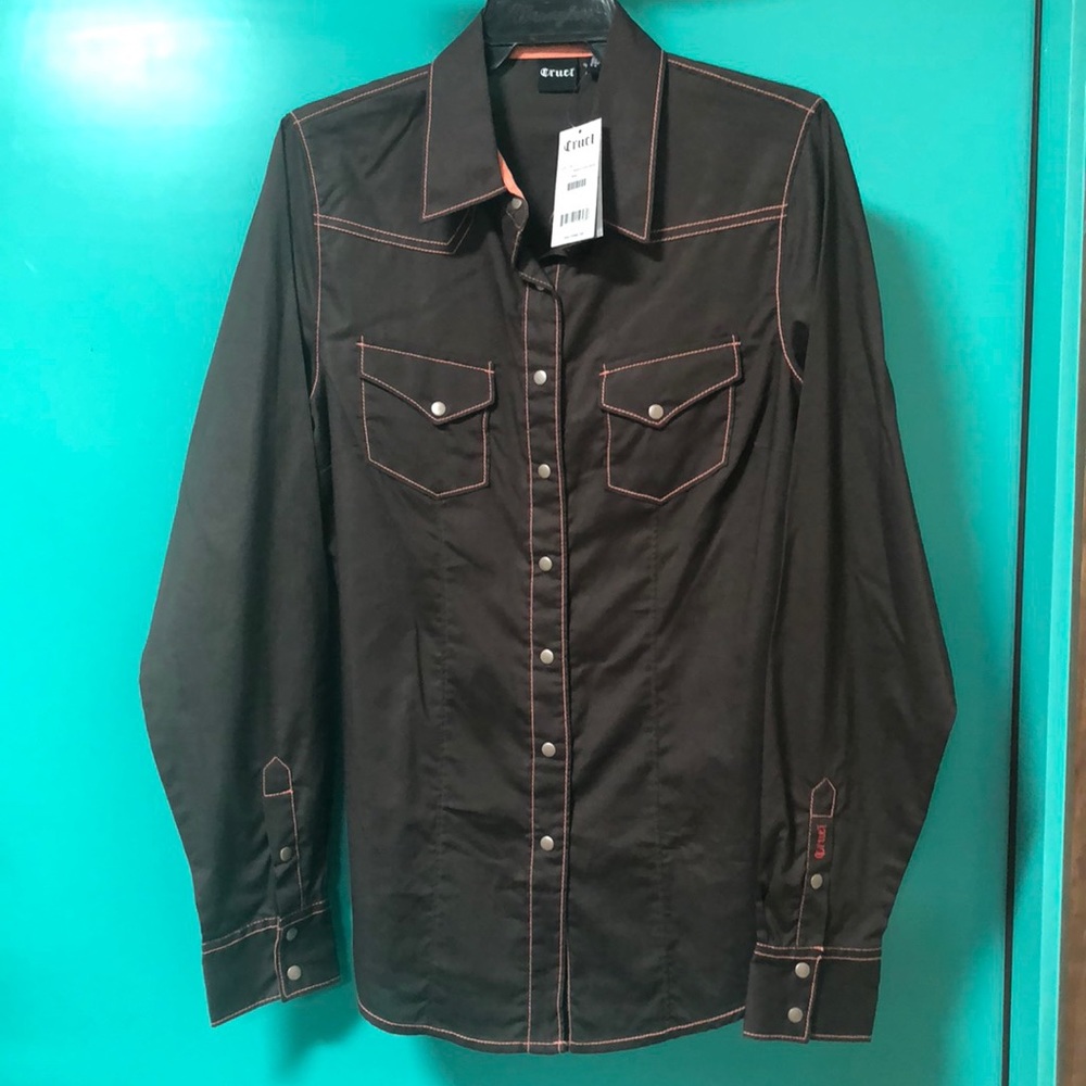 Brown Long Sleeve Button Up